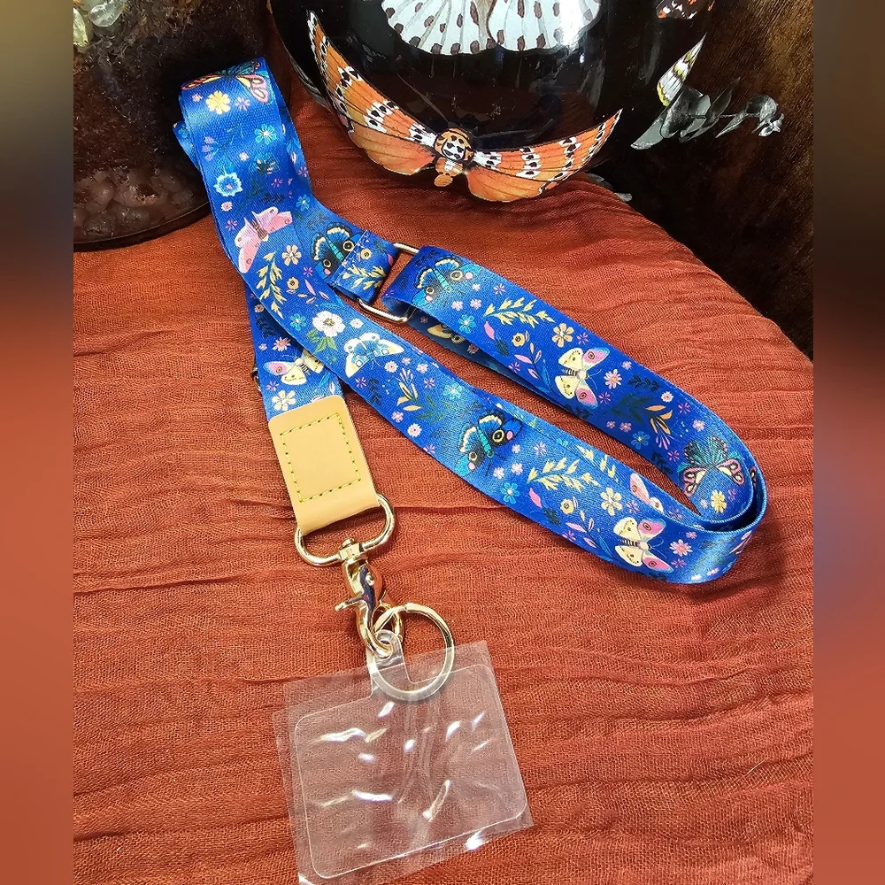 Floral Butterfly Lanyard For Phone - Picture 2 of 3